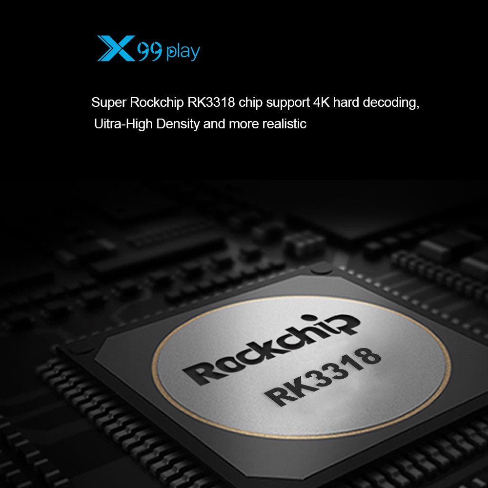 ТВ приставка X99 Play Android 9.0- Чёрный 4GB RAM + 32GB ROM UK Plug ТВ приставка X99 Play Android 9.0- Чёрный 4GB RAM + 32GB ROM UK Plug